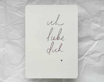 Postcard “I love you”