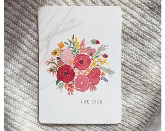 Carte de fleurs pour vous, Carte de fête des mères, Carte d’anniversaire