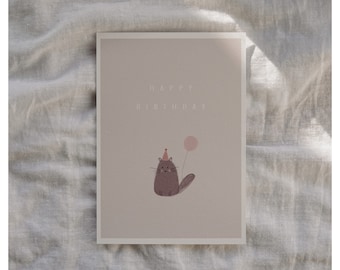 Geburtstagskarte | Katzenkarte | catlover | Kindergeburtstag | happy Birthday