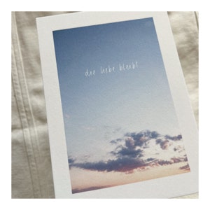Carte de deuil « l’amour reste »