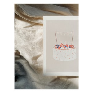 Personalized Birthday Card | Cake Card | Birthday card with candles and cake