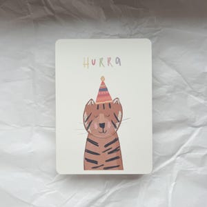 Cartão tigre, cartão Viva, volta às aulas, creche, aniversário infantil