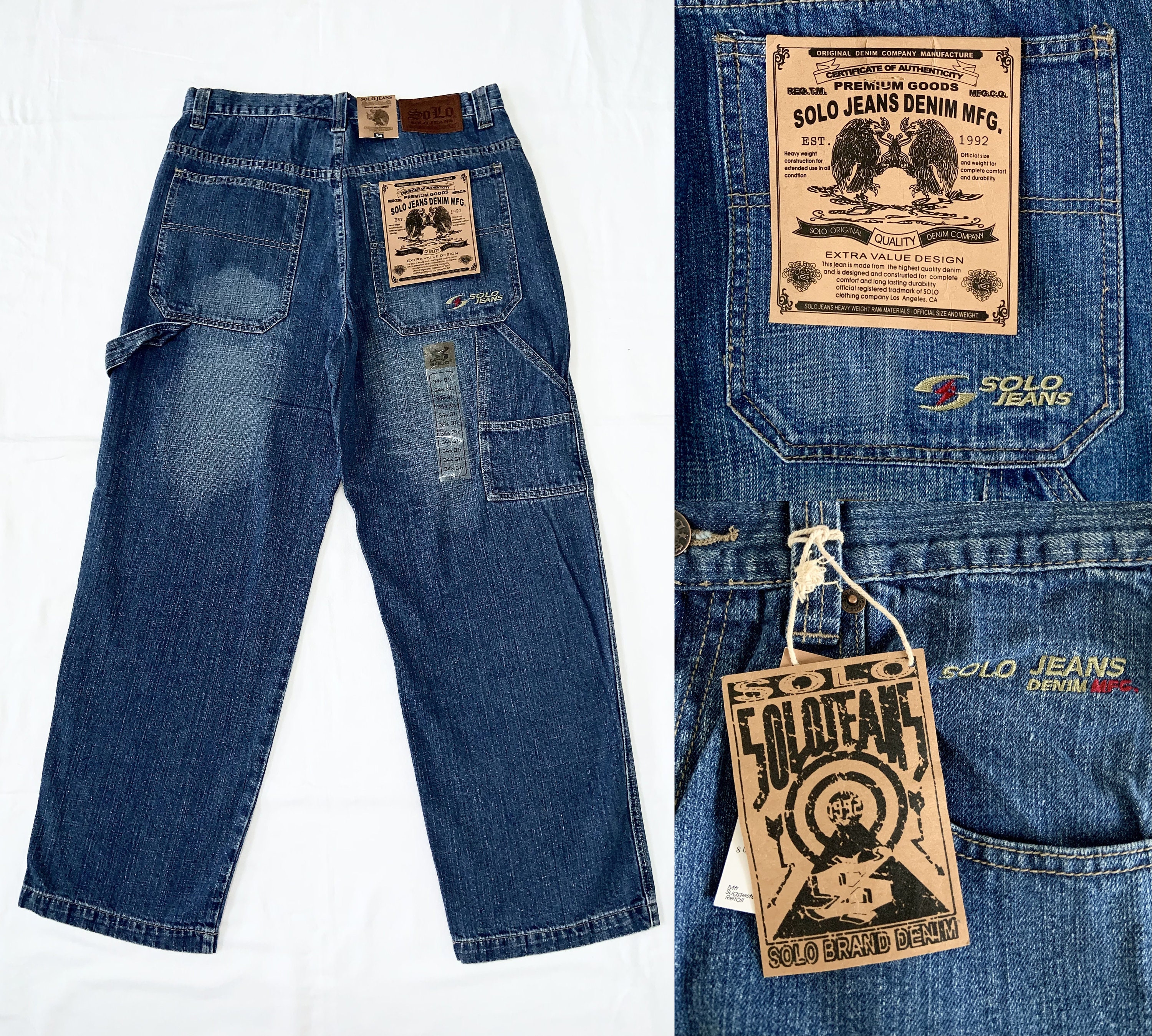 90s HIPHOP】激レアJNCO JEANSビッグロゴ刺繍デニムジャケット camping.com