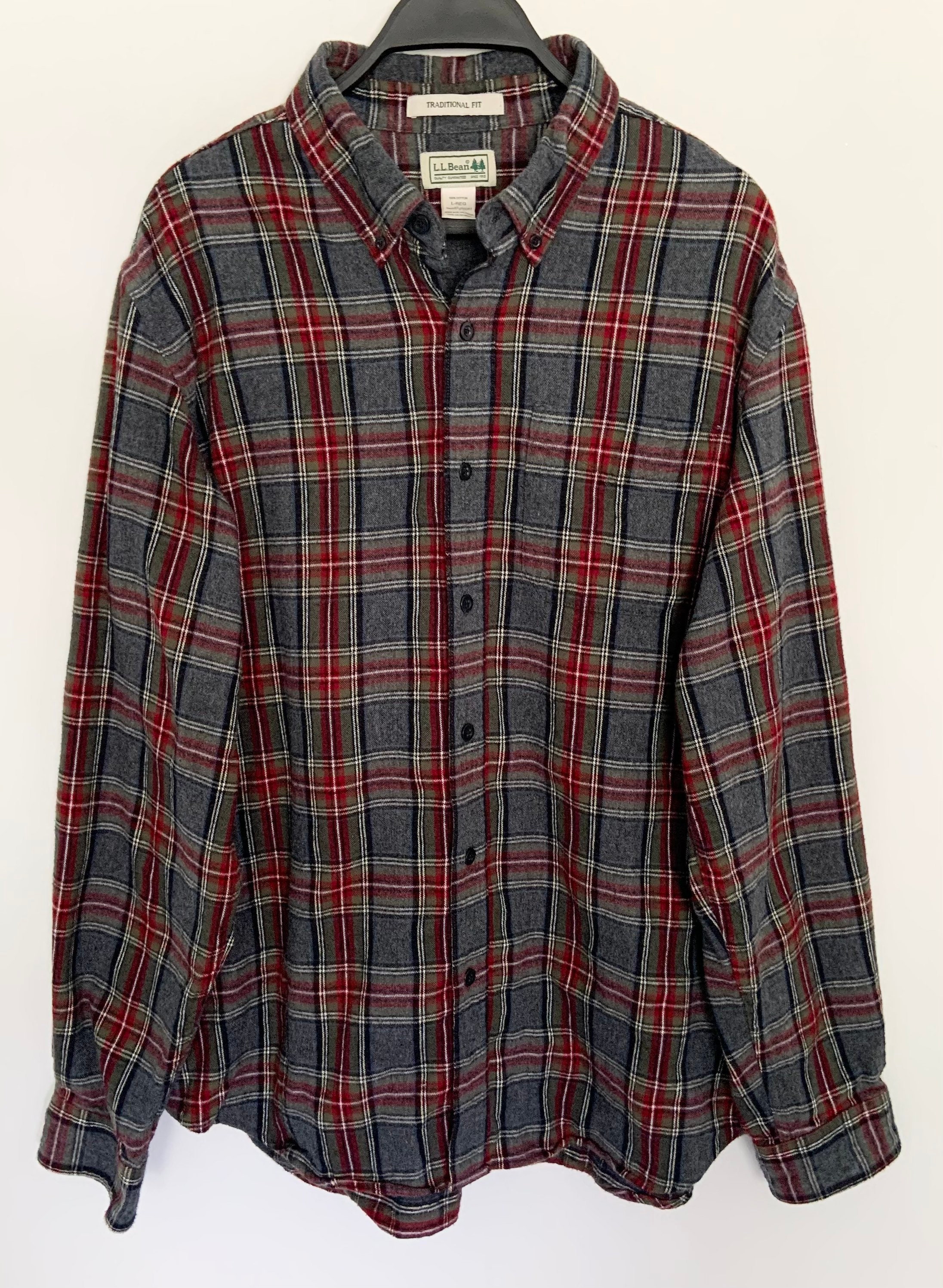 Vintage LL BEAN Mens Flannel Shirt Button Down Soft Cotton | Etsy