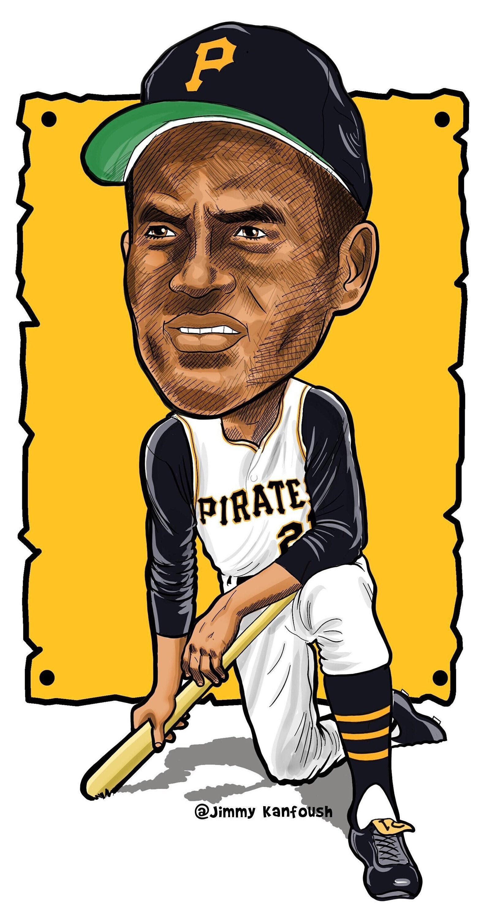 Roberto Clemente Caricature/cartoon Artwork 