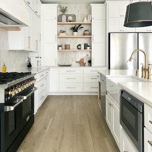 Hard Maple Floating Shelves, Heavy Duty Hidden Bracket, Custom Wood Wall Shelf for Kitchen, Bathroom, or Living Room