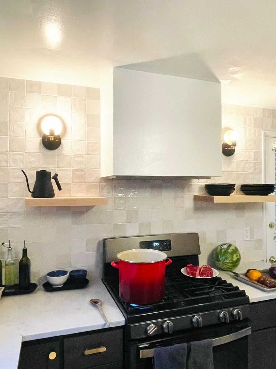 11 Deep Custom Solid Maple Floating Shelves 300 Pound Etsy