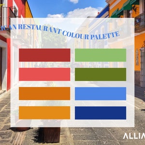 Paleta kolorów restauracji meksykańskiej