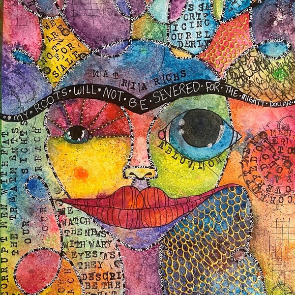 Mixed Media Art - Etsy