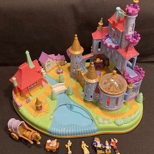 Polly Pocket Vintage Bluebird Beauty and the Beast Disney's Belle Magical  Castle