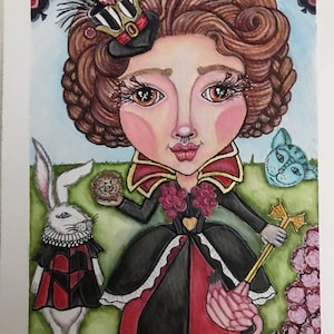 Alice’s Adventures in Wonderland Queen of Hearts Giclee Art Print