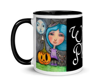 Witch Please Halloween Mug with Color Inside
