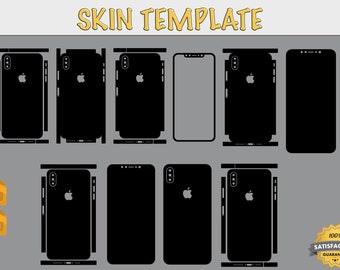 Iphone Vinyl Skin Template Cricut Etsy