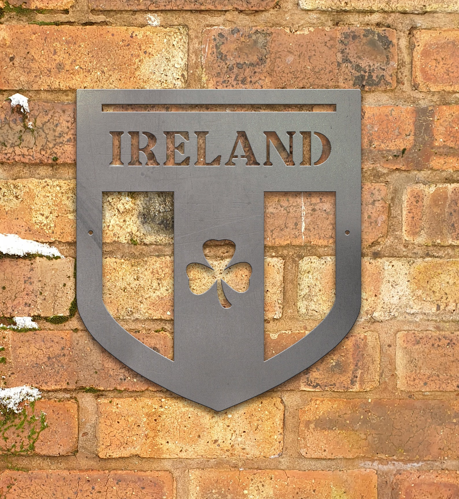 Ireland Flag Metal Wall Art made from 2mm Raw Steel Man Cave Etsy