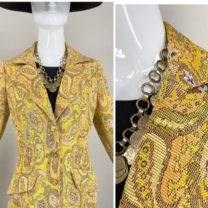 70s Paisley Blazer - Etsy 70s Paisley Blazer - Etsy