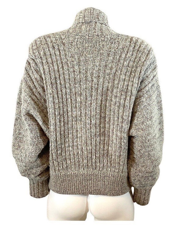 MED Oversized Shawl Neck Chunky Sweater // Cardig… - image 7