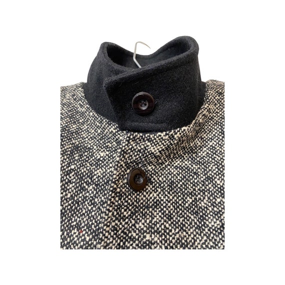 Vintage Wool Tweed Coat / Boxy / Minimalist / Qui… - image 3