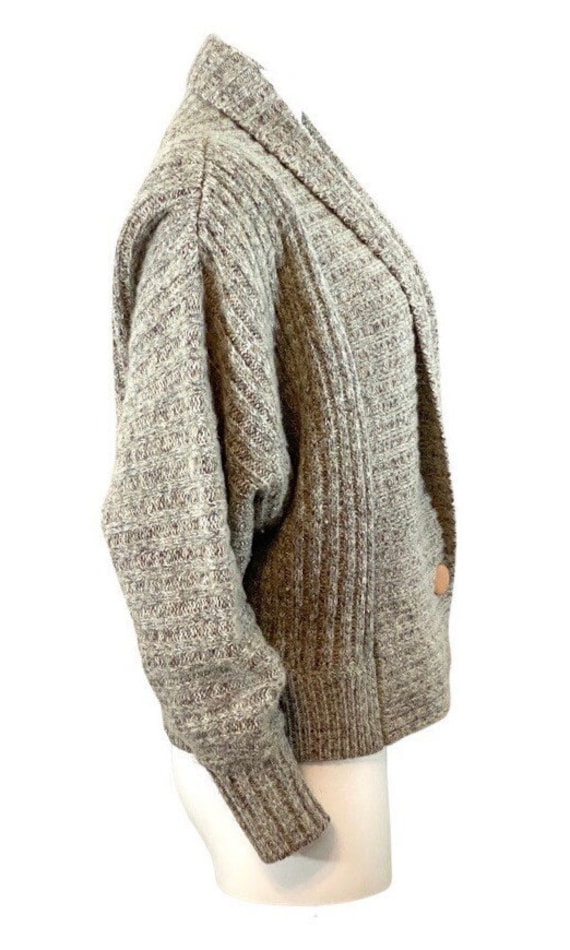 MED Oversized Shawl Neck Chunky Sweater // Cardig… - image 6