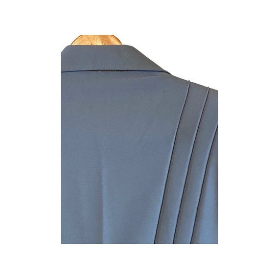 42 Mens 1960s Light Blue Polyester Blazer 60s 70s… - image 3