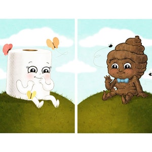 Poopy and TP - Pair of Signed Fine Art Prints