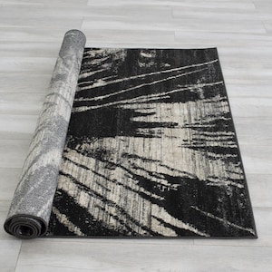 Abstract Rug Explosion Pattern Distressed Modern Vintage Area - Etsy