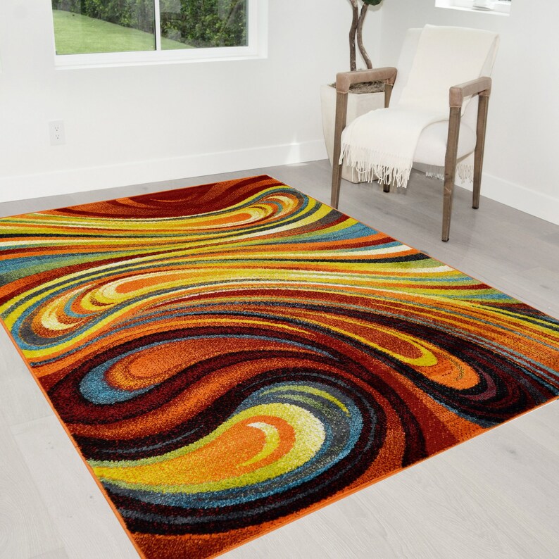 Colorful Rainbow Area Rug 5X7 Rugs for Living Room Décor 2020 Etsy
