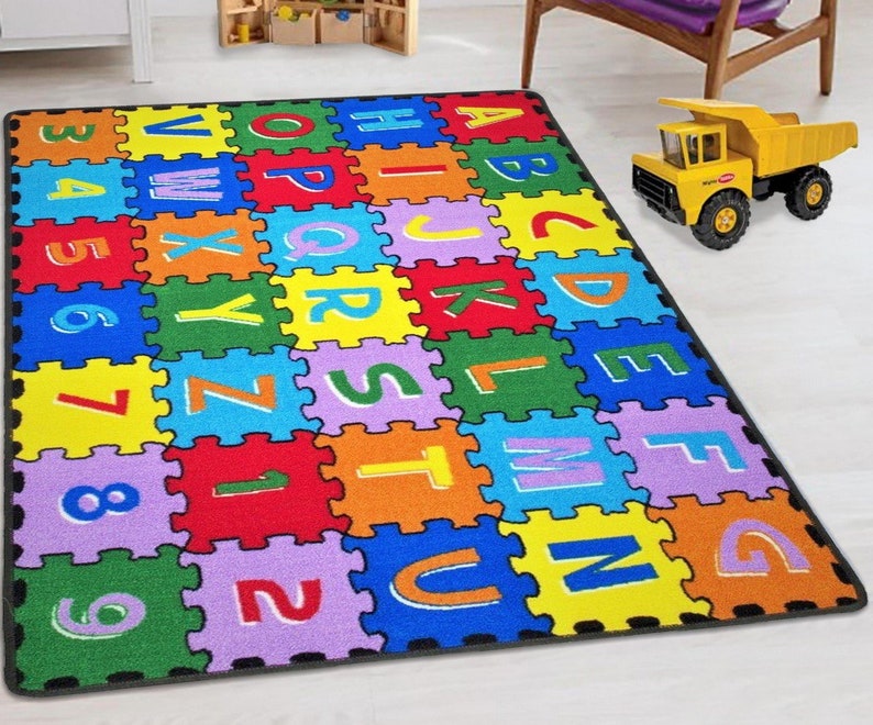 Alphabet/abc Puzzle Letters Numbers Etsy
