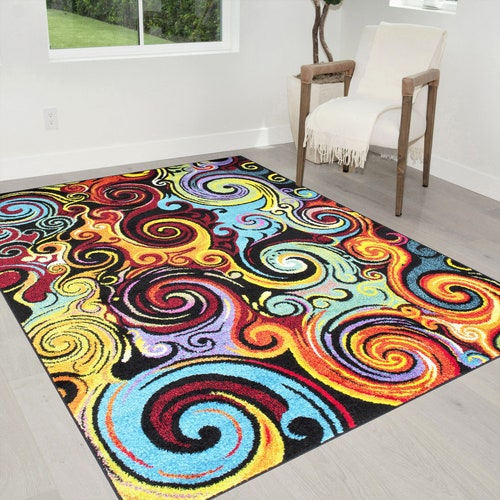 Colorful Rainbow Area Rug 5X7 Rugs for Living Room Décor 2020 Etsy