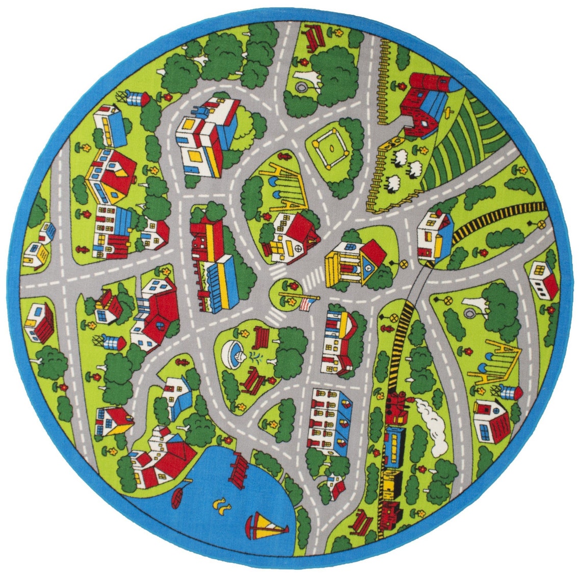 Kids Car Road Rugs City Map Play Mat for Classroom/baby Room Etsy