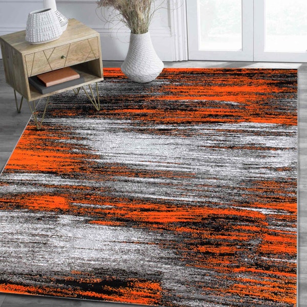 Orange Rug - Etsy
