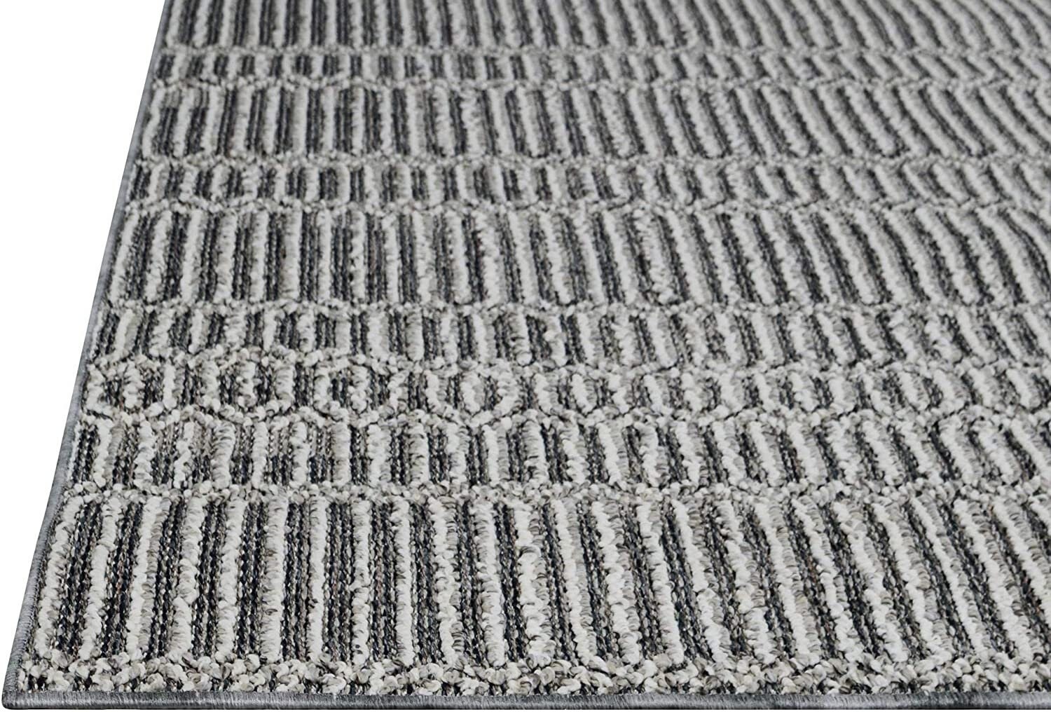 Indoor/Outdoor Rugs 5x7 Stripped Pattern Gray Outdoor Carpet Etsy