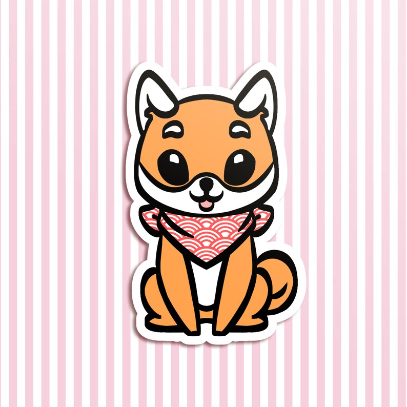 Cute Shiba Sticker Autocollant vinyle shiba chien | Etsy