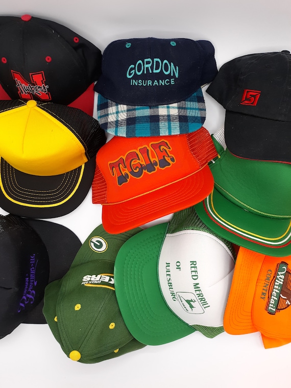 Vintage trucker hat lot