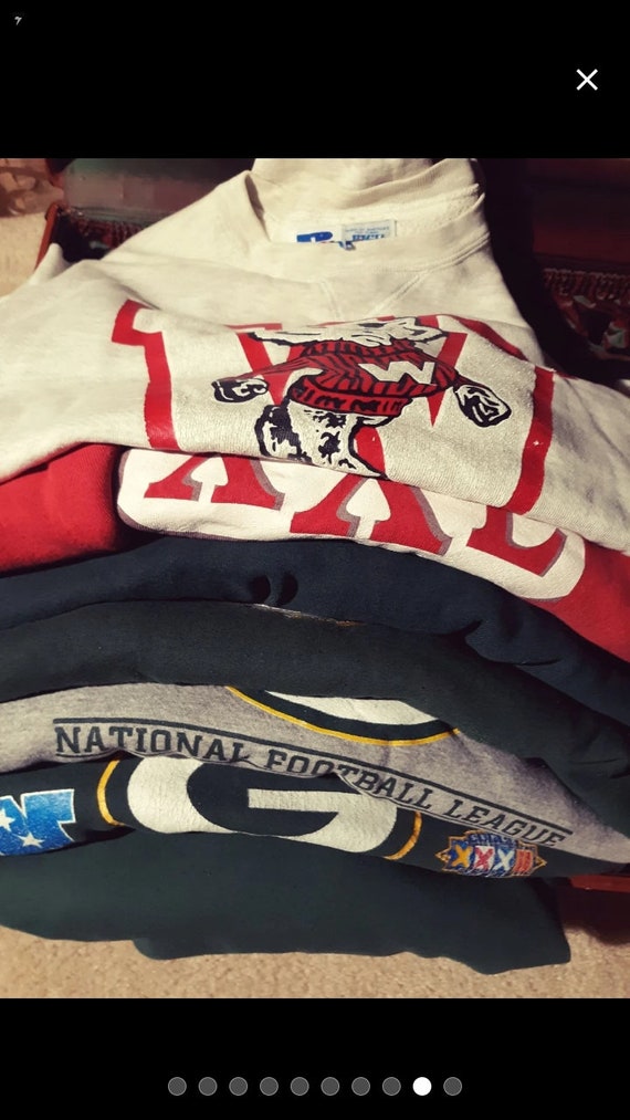 Vintage sweatshirt lot "cheesehead bundle"