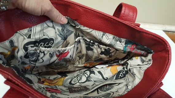 Red Leather Purse the Sak Brand - Etsy