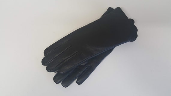 Leather Gloves Women, Black Leather Thinsulate Lin