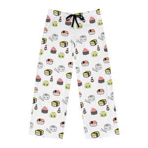 Sushi Lover&#39;s Men&#39;s Pajama Pants, Fun Sleepwear, Perfect for Foodies, Lounge Pants, Gift for Sushi Enthusiasts, Cozy Homewear