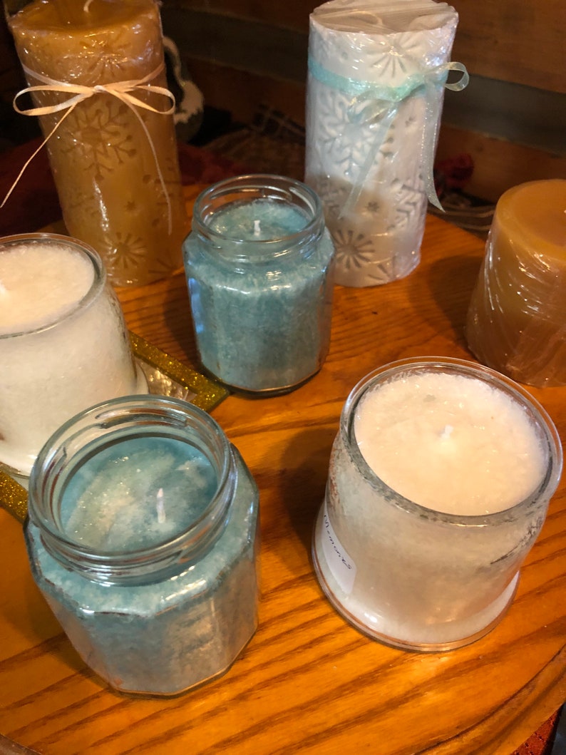 Palm wax container candles. These hand poured palm candles Etsy