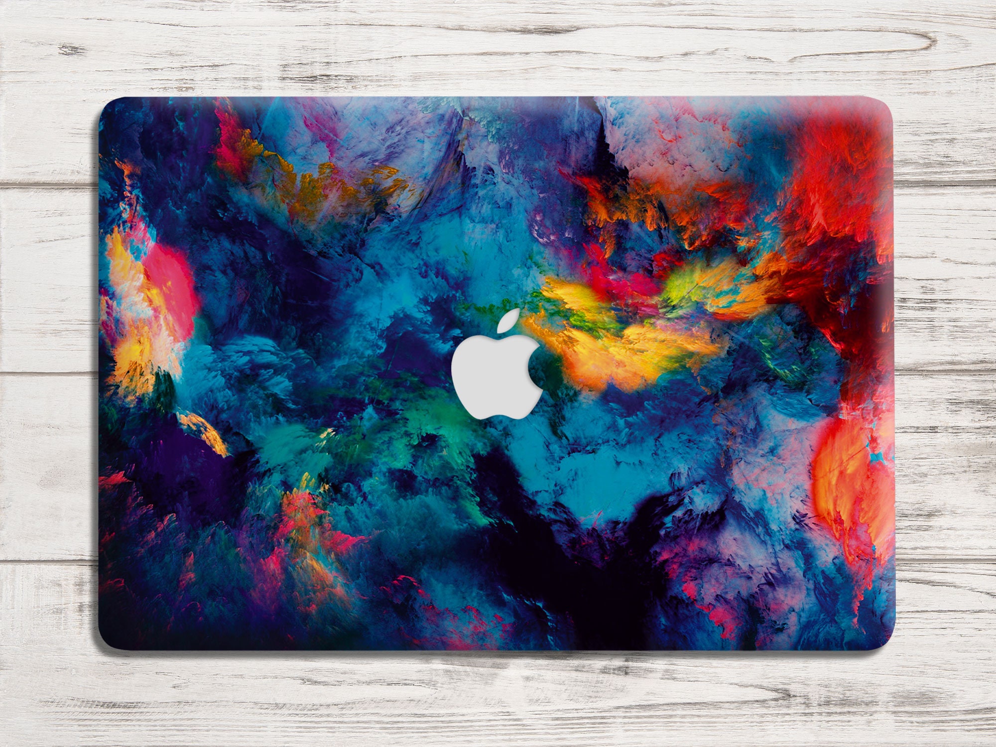 Dark colorful paint art Macbook case for new Pro Mac Laptop 13 Etsy