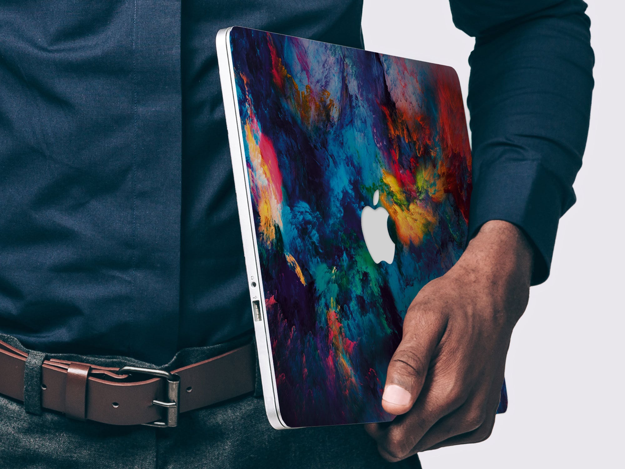 Dark colorful paint art Macbook case for new Pro Mac Laptop 13 Etsy