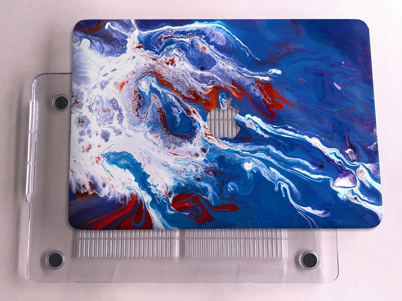 Art Paint blue colors Macbook case for new Pro Mac Laptop 13 Etsy