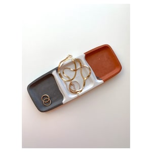 Bandeja de hormigón para guardar todo tipo de objetos, bandeja para baratijas, decoración de entrada, bandeja para mesa de centro, bandeja de cemento, regalo para papá, bandeja para baratijas, plato para anillos, regalo de San Valentín