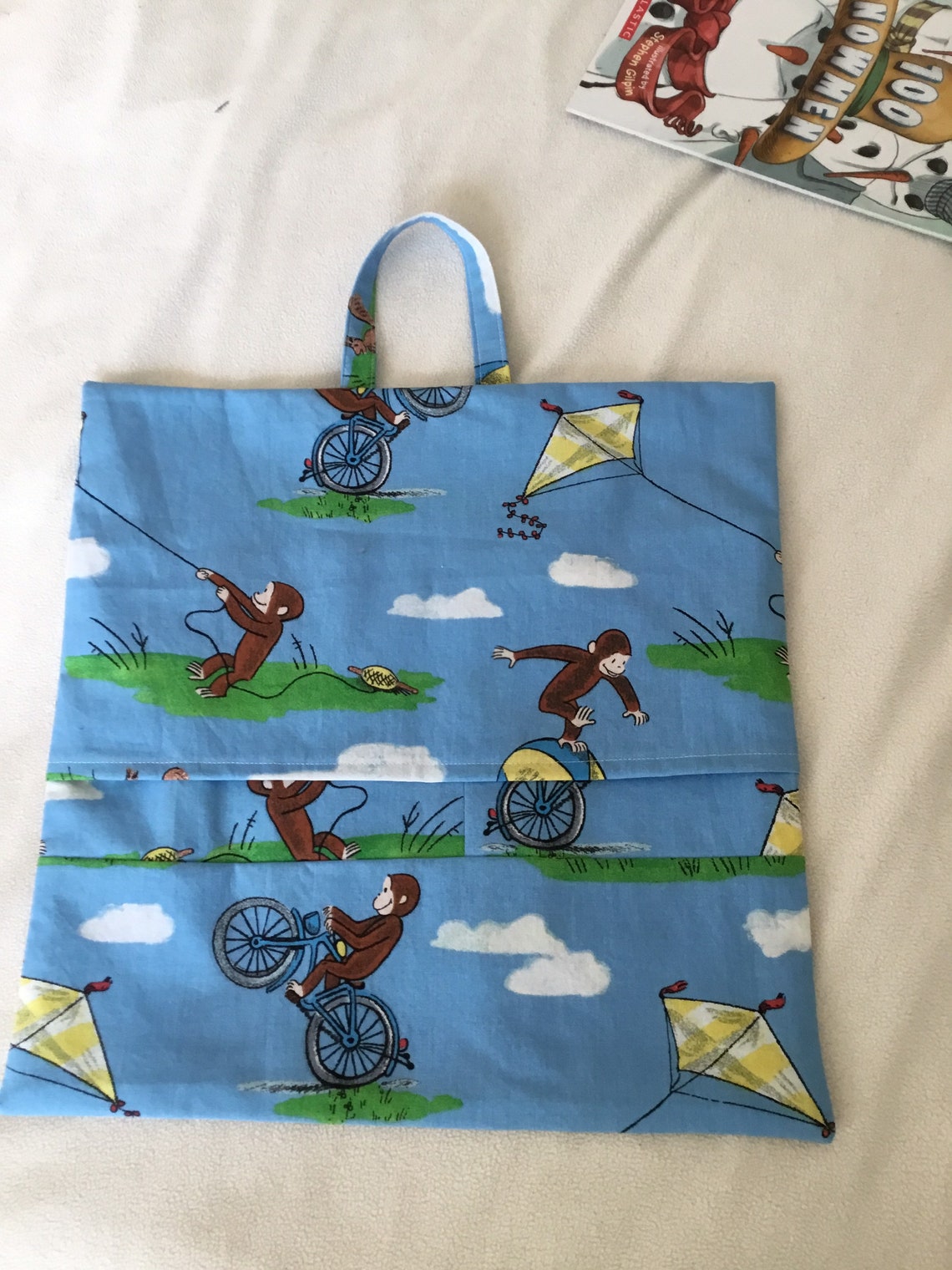 Curious Reading Pillow with handle Etsy