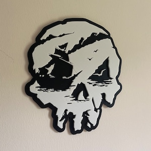 Sea of Thieves Skull Wall Hanging / Plaque