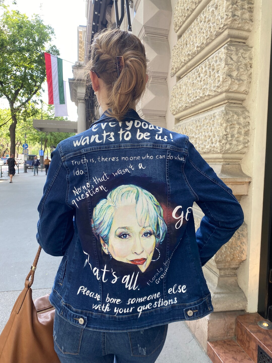 Custom Painted Denim Jacket With Portrait - Etsy