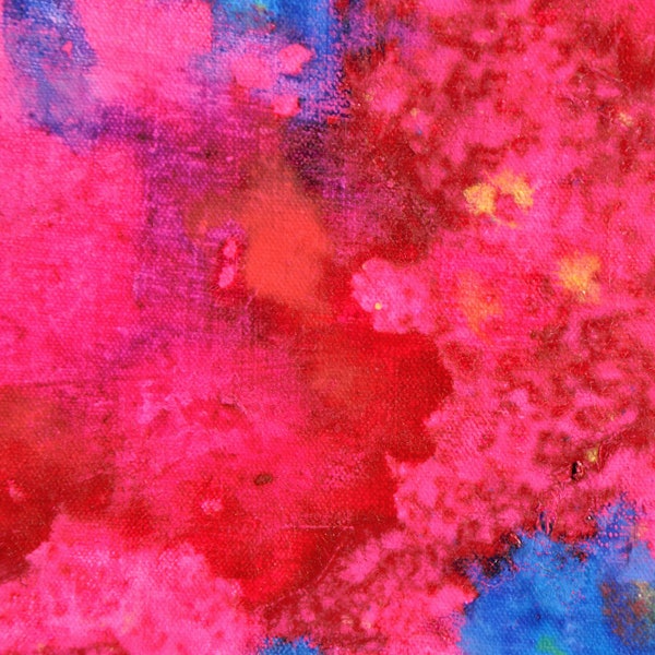 Shocking Pink Hot Neon. Impressionist abstract contemporary painting. Acrylic on canvas. Low cost digital download