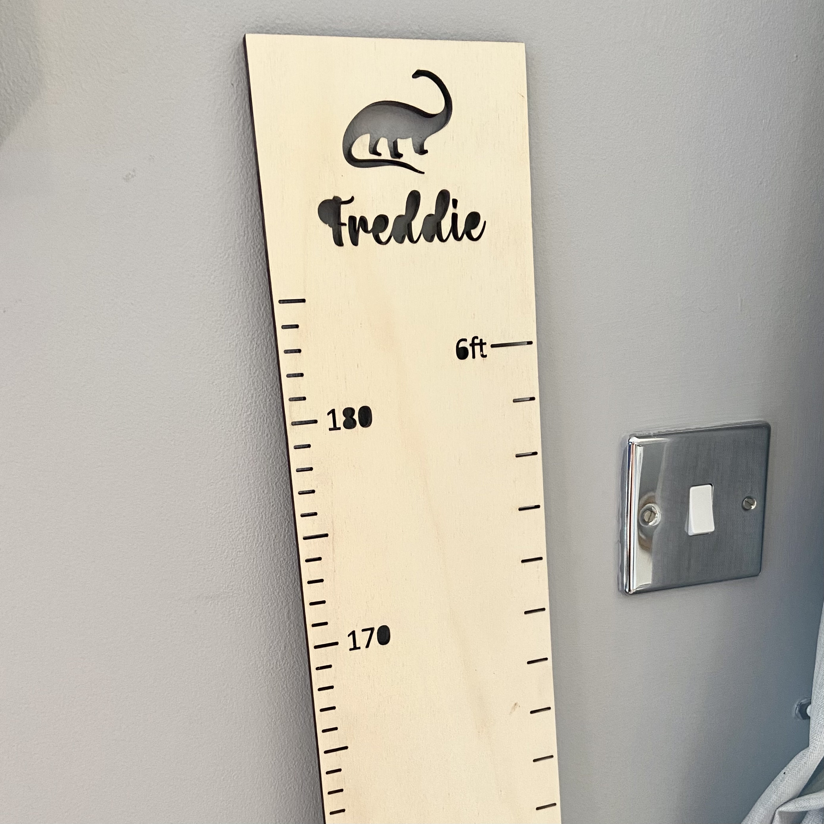 Personalised Laser Cut Height Chart Nursery Height Chart Etsy