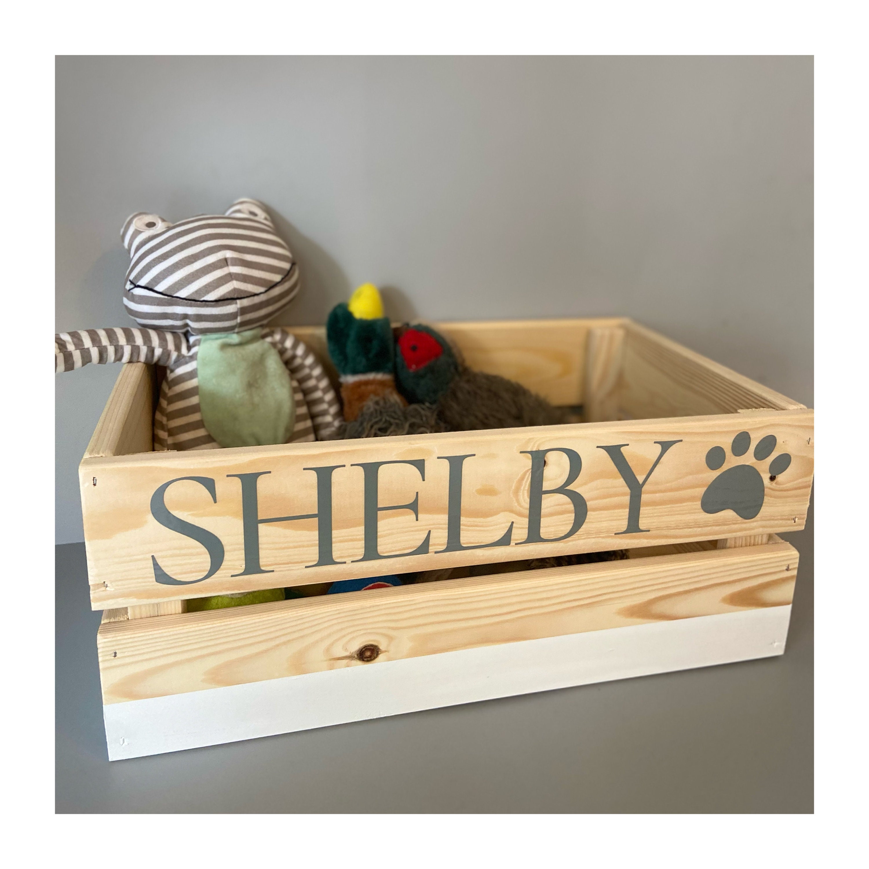 Handmade wooden toy boxes toy box toy crate wheels kids Etsy