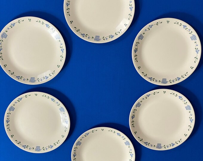 Vintage Corelle Dinner Plates Corelle Plates Blueberry Etsy