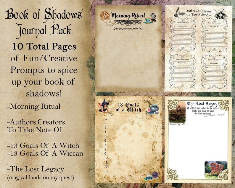 Printable Pages For Book Of Shadows